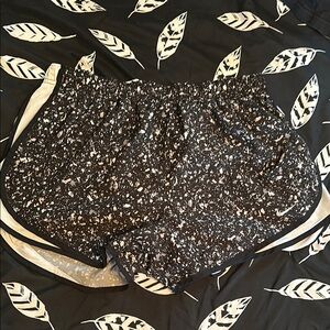 Nike Athletic Shorts Black and White Performance
